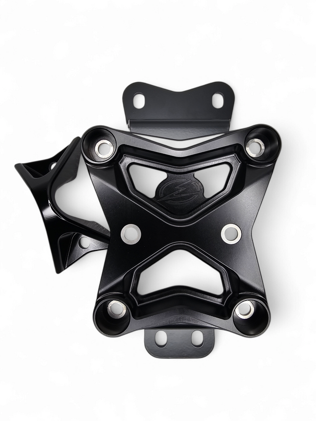 2022 to Current Can Am X3 10 Bolt Radius Rod Plate with Pull Hook (Black) www.elektricoffroad.com