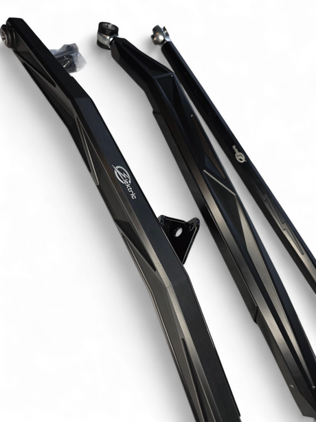 2024+ Can Am Maverick R High Clearance Adjustable Radius Rods (Anodized Black) www.elektricoffroad.com