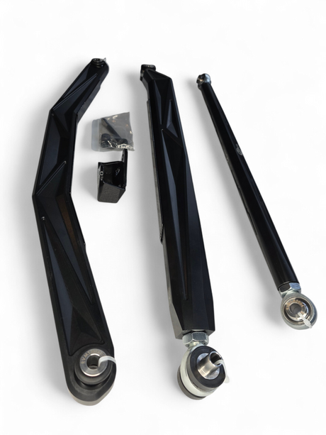 2024+ Can Am Maverick R High Clearance Adjustable Radius Rods (Anodized Black) www.elektricoffroad.com