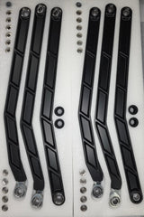 2017+ Can Am X3 Maverick Volt Billet Radius Rods Anodized Black (RS 72" Model Only) www.elektricoffroad.com