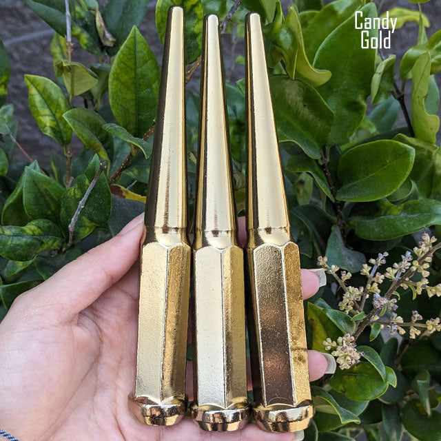 1 Pc 14x1.5 Spike Lug Nuts 6" Tall - Powder Coated - Various Colors