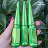 32 Pc 14x1.5 Spike Lug Nuts 4.5" Tall - Powder Coated - Various Colors