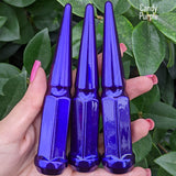 24 Pc 14x1.5 Spike Lug Nuts 4.5" Tall - Powder Coated - Various Colors