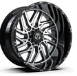 TIS 544MB Wheel 22x12 6x135 6x5.5 (6x139.7) Gloss Black Machined -44 MM Platinum High Performance Solutions, LLC.