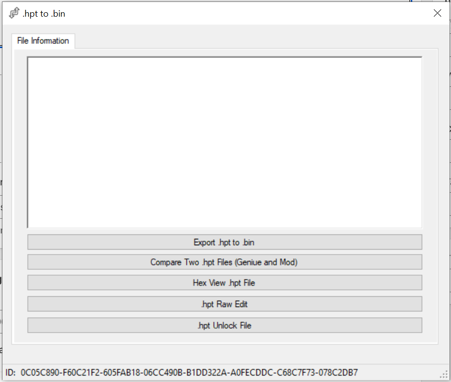 HPT TO BIN CONVERTER