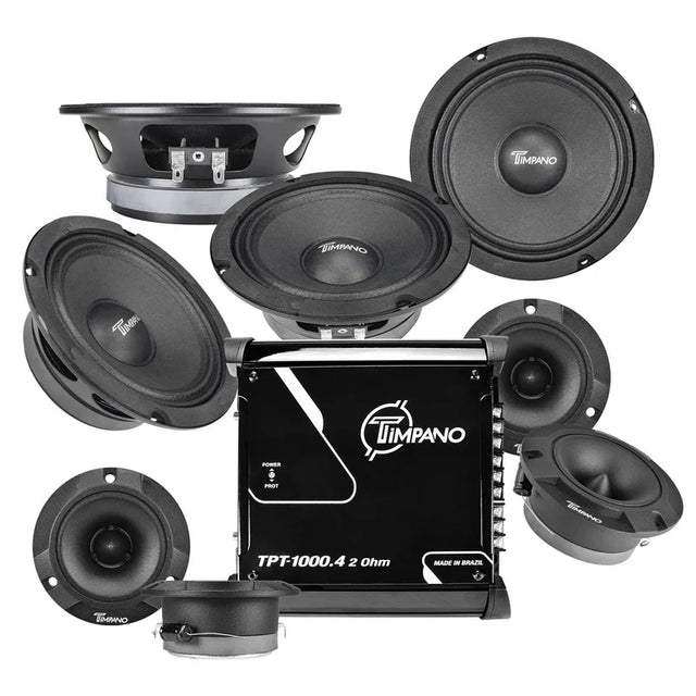 1000 Watts Car Stereo Bundle Timpano Audio