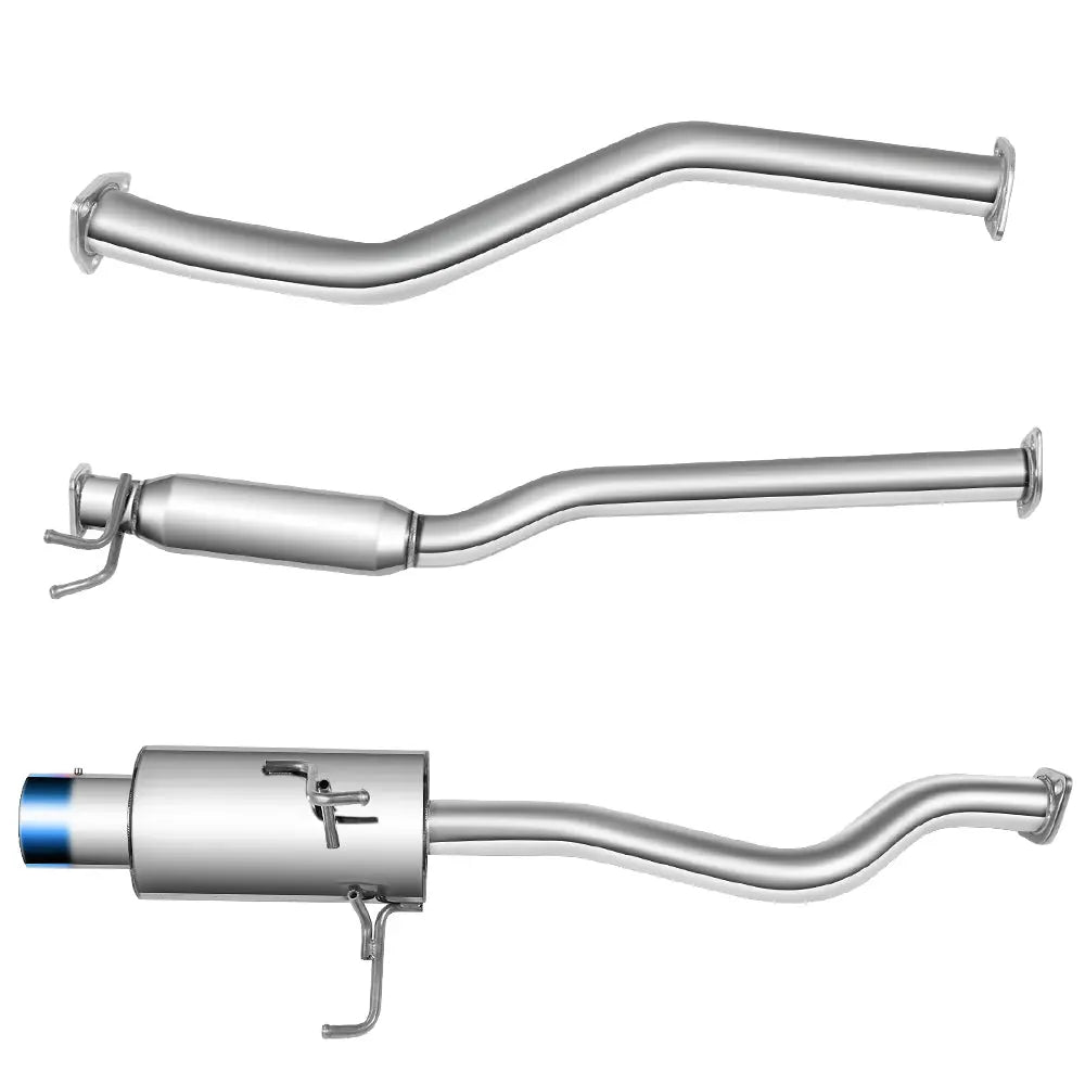 Cat-Back Exhaust for 2001-2005 Honda Civic 1.7L (Excl. Si Hatchback) 4" N1 Burnt Muffler Tip Flashark