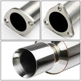 Cat-Back Exhaust for 2001-2005 Honda Civic 1.7L (Excl. Si Hatchback) 4" N1 Burnt Muffler Tip Flashark