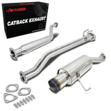 Cat-Back Exhaust for 2001-2005 Honda Civic 1.7L (Excl. Si Hatchback) 4" N1 Burnt Muffler Tip Flashark