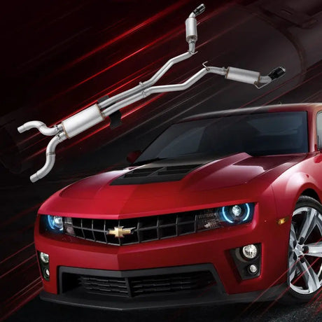 Catback Exhaust System For 2010-2015 Chevy Camaro 6.2L V8 Automatic (L99) 3" Dual Flashark