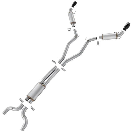 Catback Exhaust System For 2010-2015 Chevy Camaro 6.2L V8 Automatic (L99) 3" Dual Flashark