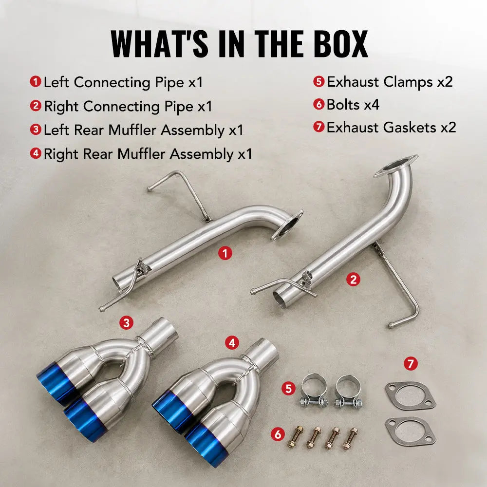 Axle Back Exhaust for 2015-2021 Subaru WRX / WRX STI