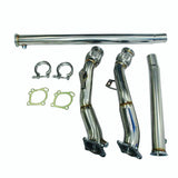 Catless Downpipe Exhaust for 1997-2005 K04/RS6 Fits Audi S4 B5 A6/Allroad C5 2.7T Bi Turbo 3-2.5 Inches