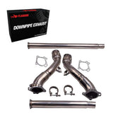Catless Downpipe Exhaust for 1997-2005 K04/RS6 Fits Audi S4 B5 A6/Allroad C5 2.7T Bi Turbo 3-2.5 Inches