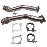 Catless Downpipe Exhaust for 1997-2005 K04/RS6 Fits Audi S4 B5 A6/Allroad C5 2.7T Bi Turbo 3-2.5 Inches
