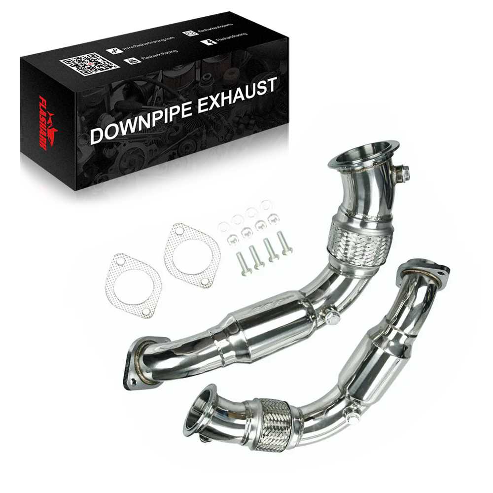 Catless Downpipe Exhaust for 2008-2014 BMW N63 X6/X5 550I 650I 750I B7 4.4L V8 Twin Turbo Flashark