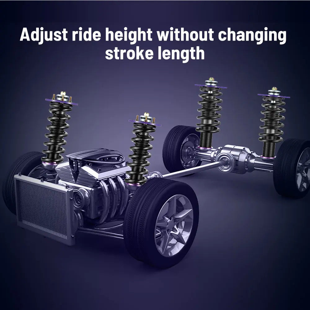 For 2011-2022 Dodge Charger / Challenger RWD Coilover Shock Absorbers Struts 4PCS