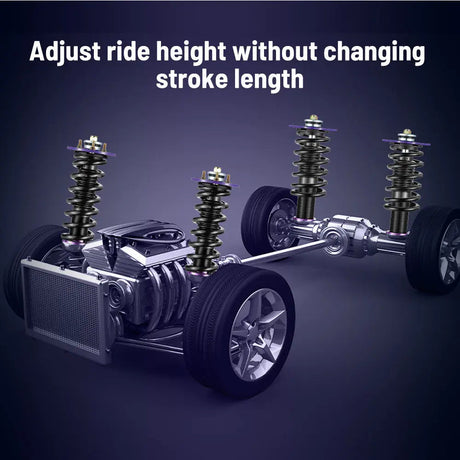For 2011-2022 Dodge Charger / Challenger RWD Coilover Shock Absorbers Struts 4PCS Flashark