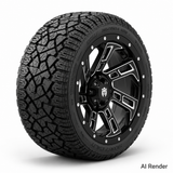 Empire 14" Hook HK2 Wheel with X Comp Golf X/T Tire Package