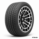 Empire 14" Quest Q1 Wheel with X Comp Golf H/T Tire Package