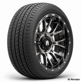 Empire 14" Savage SV5 Black Chrome Wheel & X Comp Golf H/T Tire Package