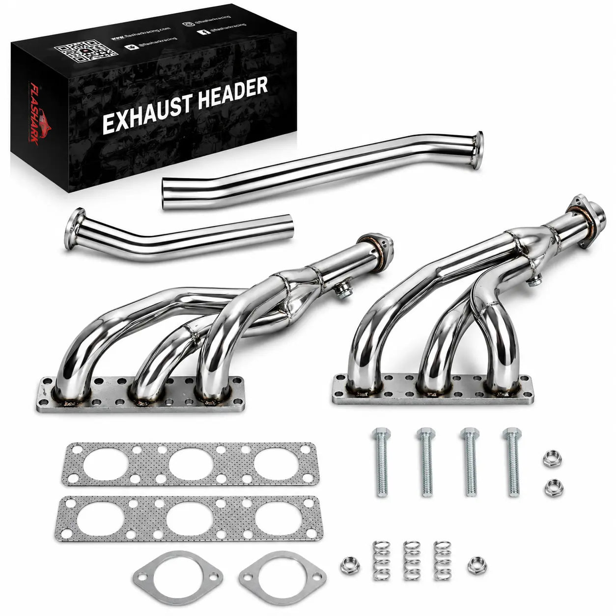 Short Tube Header & Y Pipe for 1996-2002 BMW E46 3-Series | E39 5-Series | Z3 | M52/M52TU/M54 2.5L/2.8L/3.0L I6