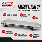 Falcon Flight Emergency LED Light Bar 37 in LED Equipped