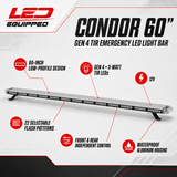 Condor Emergency LED Light bar 60in LED Equipped