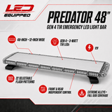 Predator Emergency LED Light Bar 48 in LED Equipped