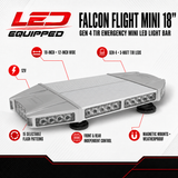 Falcon Flight Emergency LED Light Bar 18 in LED Equipped