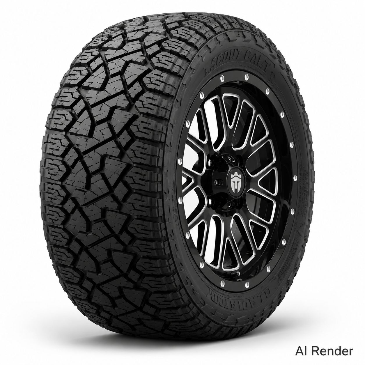 Empire 15" Knight K2 Gloss Black Wheel & X Comp X/T Tire Package
