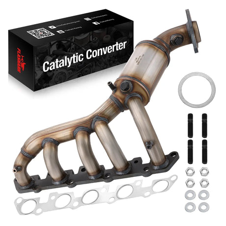 Exhaust Manifold Catalytic Converter For 2004-2012 Chevy Colorado, GMC Canyon, Hummer H3, Isuzu i-350/i-370 L5 3.5L 3.7L Flashark