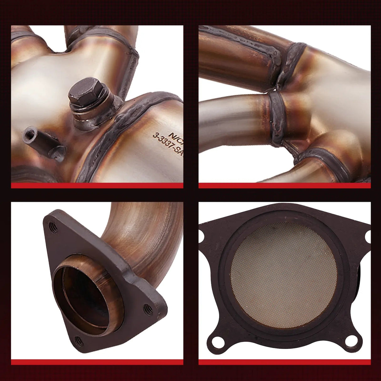 Exhaust Manifold Catalytic Converter For 2004-2012 Chevy Colorado, GMC Canyon, Hummer H3, Isuzu i-350/i-370 L5 3.5L 3.7L