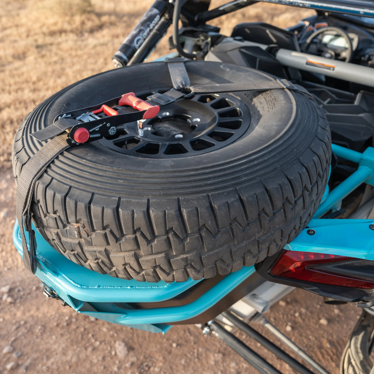 B2G Can Am X3 Rear Storage and Tire Rack Chupacabra Offroad