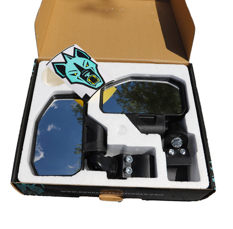 Channel Shaped Side Mirror for UTV | Ranger/General Break Away with Adjustable Arm Chupacabra Offroad