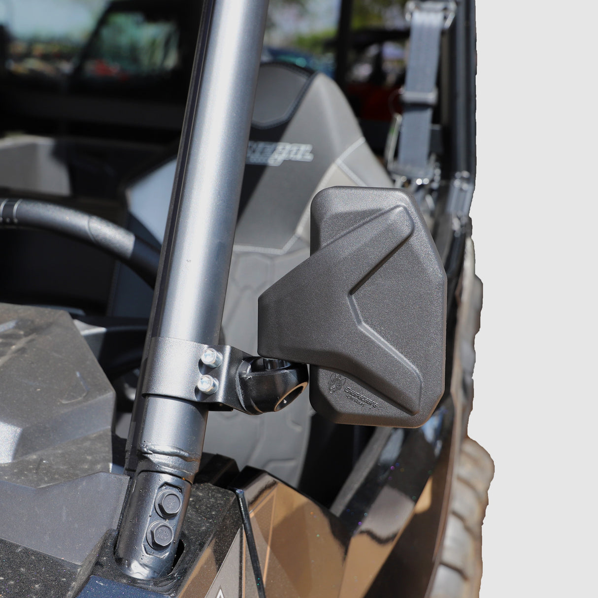 Channel Shaped Side Mirror for UTV | Ranger/General Break Away with Adjustable Arm Chupacabra Offroad