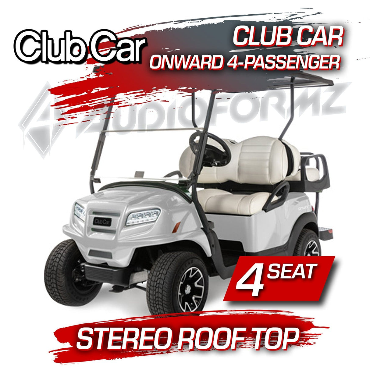 Club Car Onward 4-Passenger Golf Cart Stereo Tops (4-Seat) Club Car