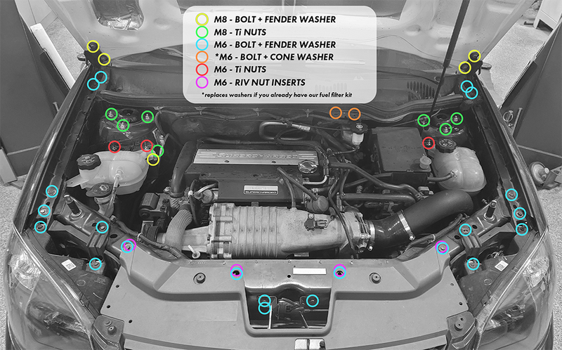 ZZP Cobalt Chassis Dress Up Kit