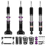 Coilover Shock Absorbers Struts 32-Way for 2001-2007 Mercedes-Benz C-Class RWD Hyper-Street II Flashark