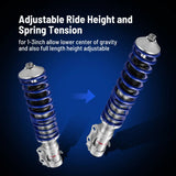 Coilover Shock Absorbers Struts 4PCS for 1985-1992 VW Golf MK2| 1991-2000 Golf Mk3 | 1988-1995 Volkswagen Corrado Flashark