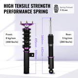 Coilover Shock Absorbers Struts 4PCS for VW 2006-2009 GTI/ 2003-2007 Golf MK5