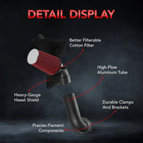 Cold Air Intake For 2006-2009 Ford Mustang GT/Bullitt 4.6L V8 GAS SOHC Flashark