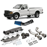 1999.5-2003 Ford 7.3 Powerstroke Diesel All-In-One Kit Exhaust Manifold/Up-Pipe Exhaust/Cold Air Intake Kit Flashark