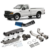 1999.5-2003 Ford 7.3 Powerstroke Diesel All-In-One Kit Exhaust Manifold/Up-Pipe Exhaust/Cold Air Intake Kit