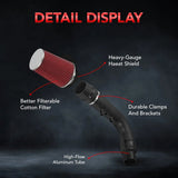 High-Flow 3.5" Cold Air Intake Kit For 1997-2003 Ford F-150 & Expedition 4.6L/5.4L (V8 Engine) Flashark
