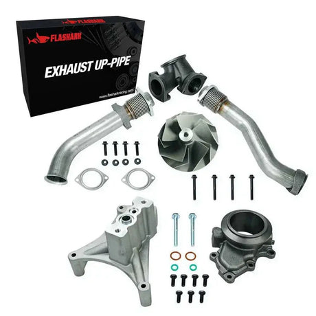 1999.5-2003 Ford 7.3 Powerstroke Diesel All-In-One Kit Exhaust Manifold/Up-Pipe Exhaust/Cold Air Intake Kit Flashark