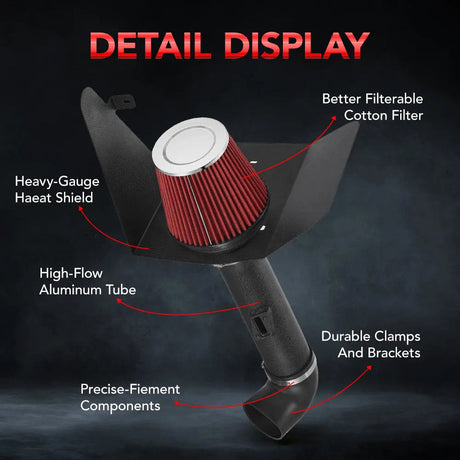 Cold Air Intake Kit for 2012-2015 Camaro 3.6L V6 Flashark