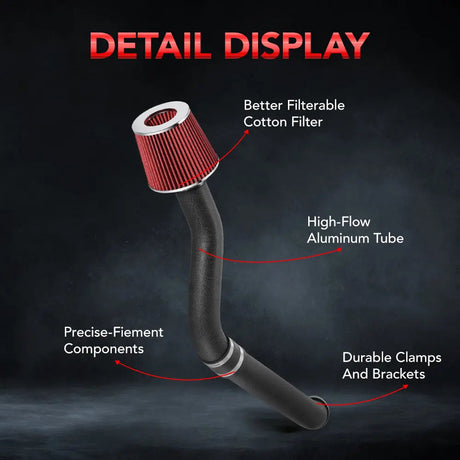 Cold Air Intake for 1992-1995 Honda Civic 1993-1997 Del Sol 1.5L 1.6L Flashark