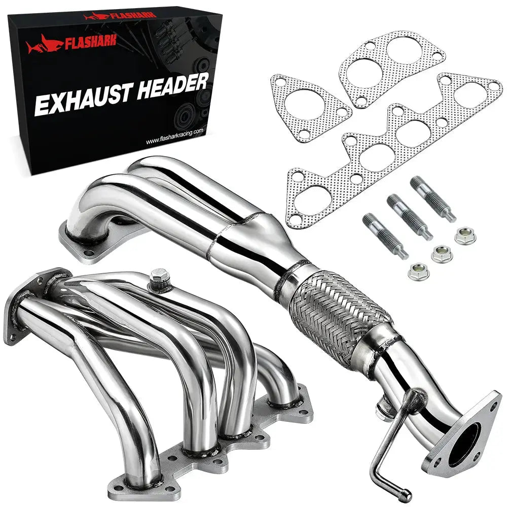 Exhaust Header/Cold Air intake kit for 1998-2002 Honda Accord 2.3L All-In-One Kit Flashark