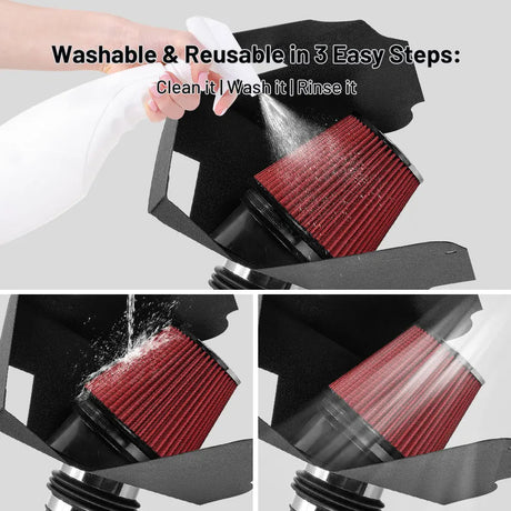 Cold Air intake kit for 2017-2019 Ford F250 F350 F450 F550 V8 6.7L Powerstroke Diesel Flashark